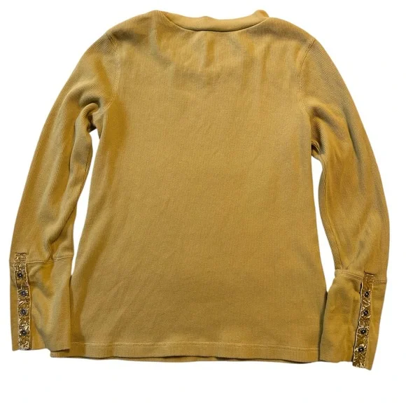 Sundance Mustard Long Sleeve Tee - Picture 2 of 3